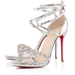 Christian Louboutin Monocronana shoes silver